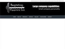 Tablet Screenshot of brightlingequipment.com